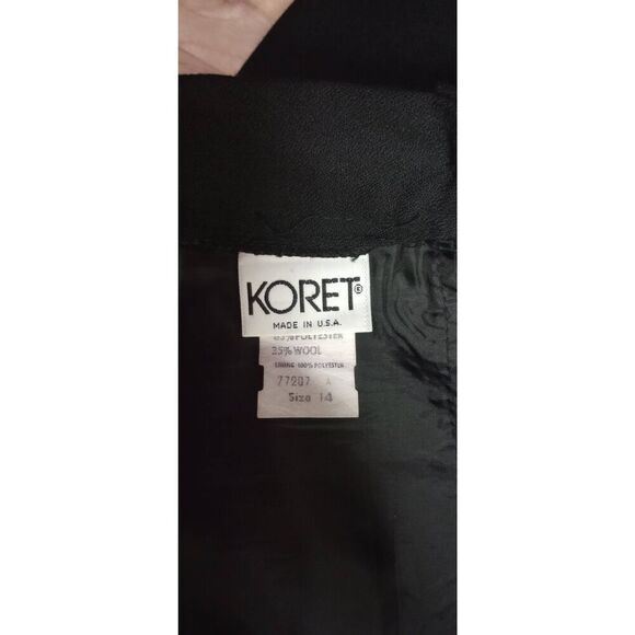 Koret vintage wool blend pencil, midi skirt, classic, wardrobe staple. Size 14 - Picture 4 of 5